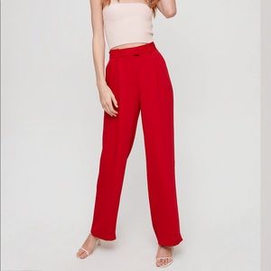 aritzia babaton red sadiki pant